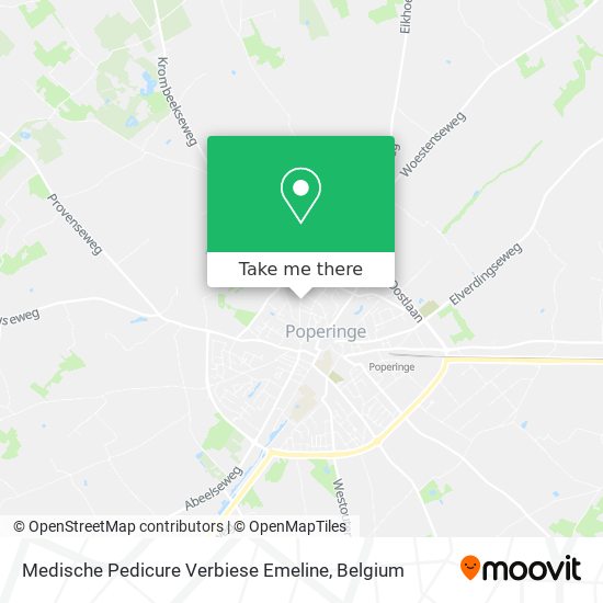 Medische Pedicure Verbiese Emeline map