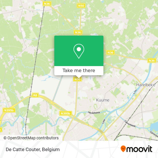 De Catte Couter map