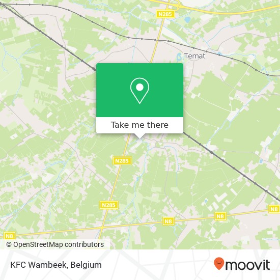KFC Wambeek map