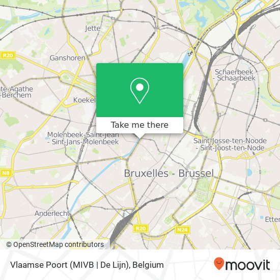 Vlaamse Poort (MIVB | De Lijn) plan