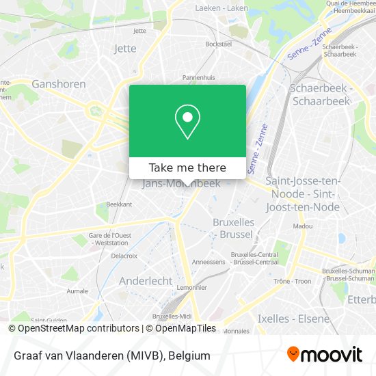 Graaf van Vlaanderen (MIVB) map