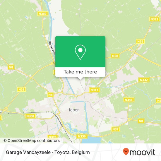 Garage Vancayzeele - Toyota map