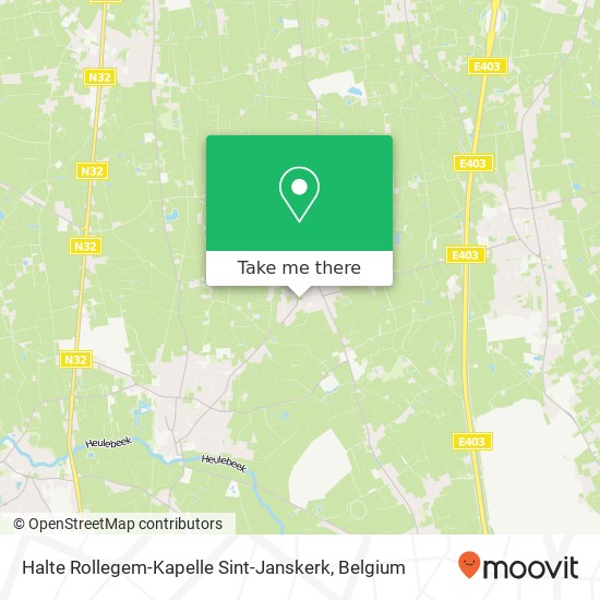 Halte Rollegem-Kapelle Sint-Janskerk plan