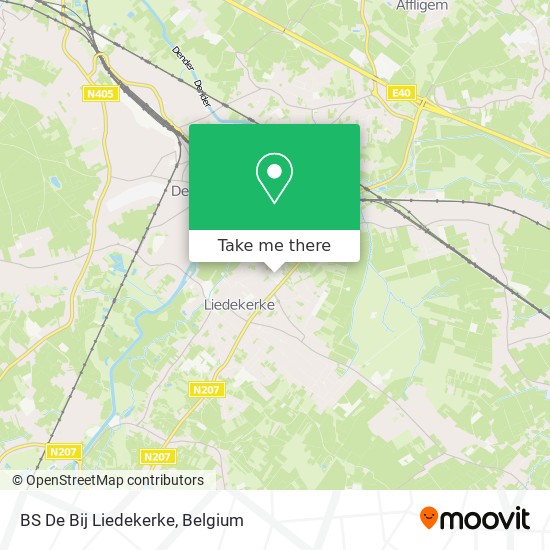 BS De Bij Liedekerke map