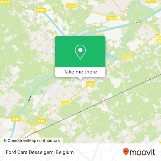 Ford Cars Desselgem map