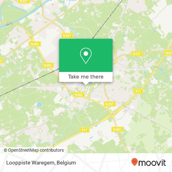Looppiste Waregem map