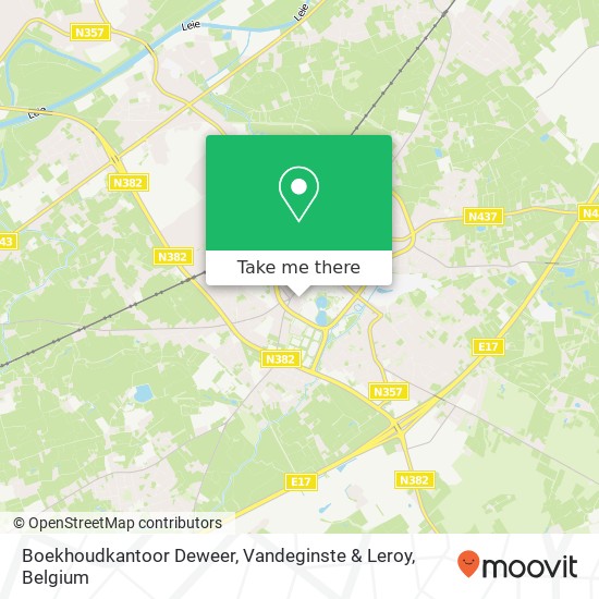 Boekhoudkantoor Deweer, Vandeginste & Leroy map