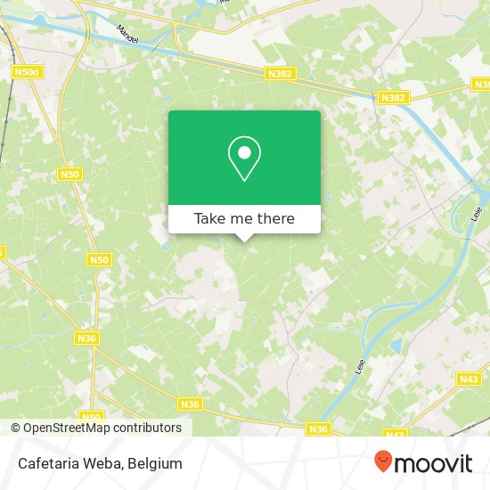 Cafetaria Weba map