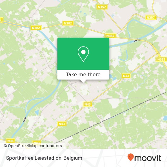 Sportkaffee Leiestadion map