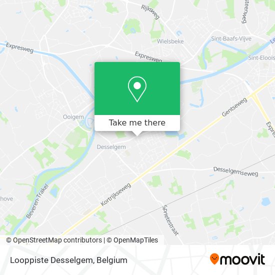 Looppiste Desselgem map