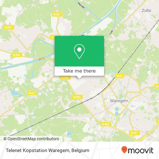 Telenet Kopstation Waregem plan