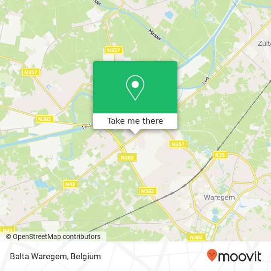 Balta Waregem map