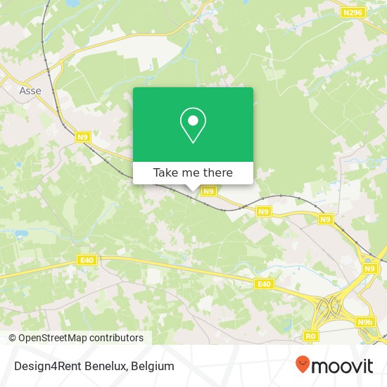 Design4Rent Benelux map