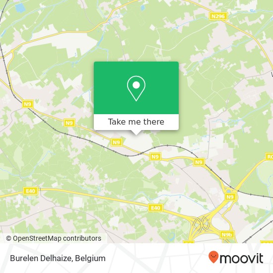 Burelen Delhaize map