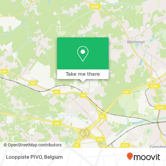 Looppiste PIVO map