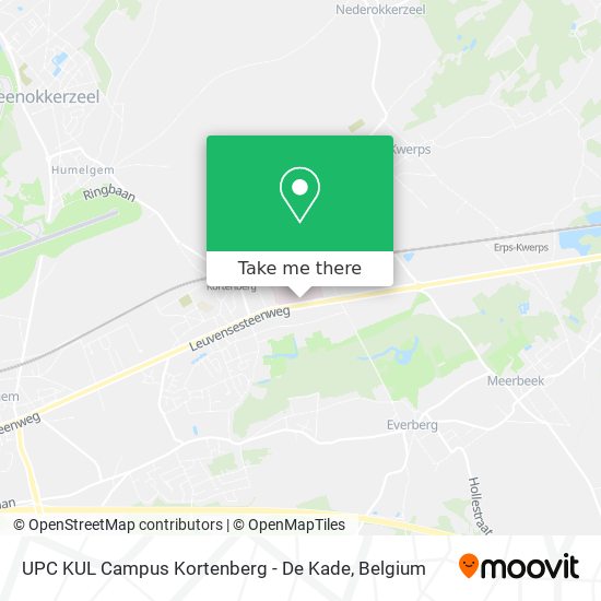 UPC KUL Campus Kortenberg - De Kade map