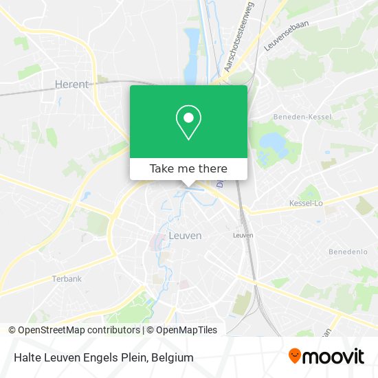 Halte Leuven Engels Plein map