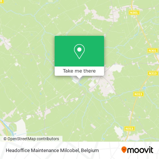 Headoffice Maintenance Milcobel map