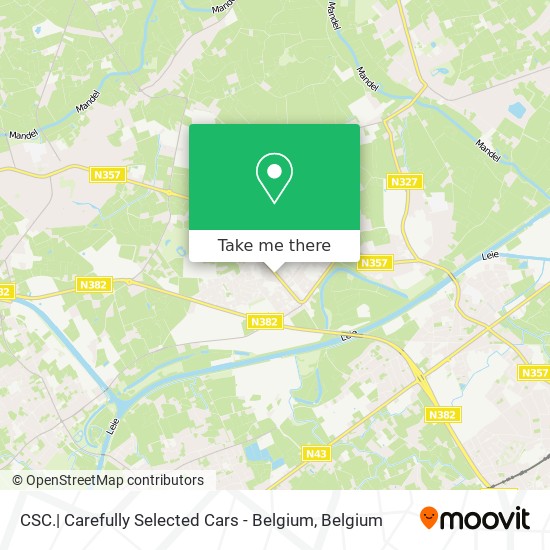 CSC.| Carefully Selected Cars - Belgium map