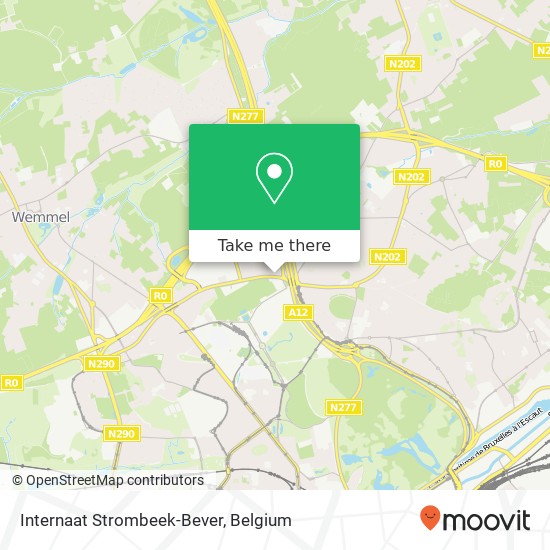 Internaat Strombeek-Bever plan