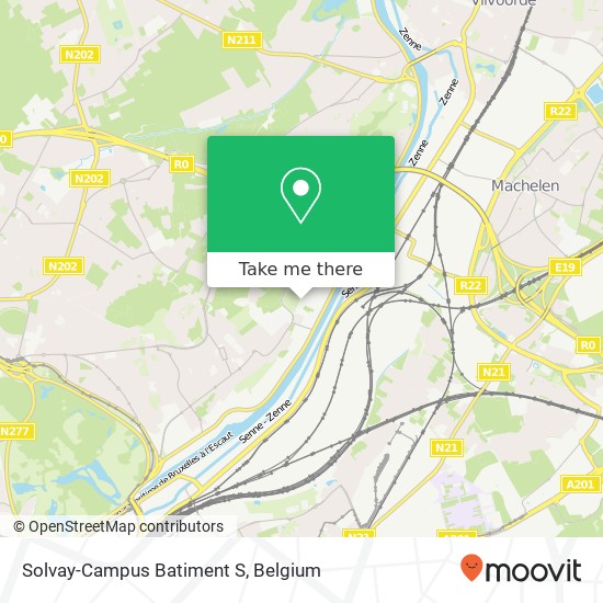 Solvay-Campus Batiment S map