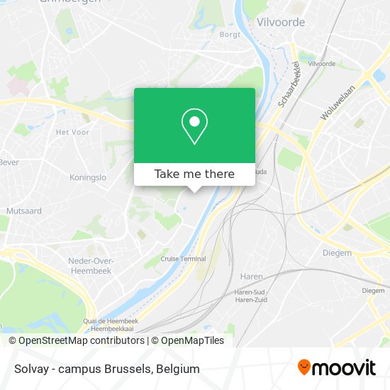 Solvay - campus Brussels map