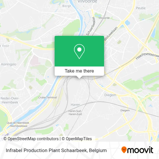 Infrabel Production Plant Schaarbeek map