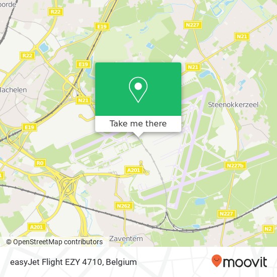 easyJet Flight EZY 4710 map