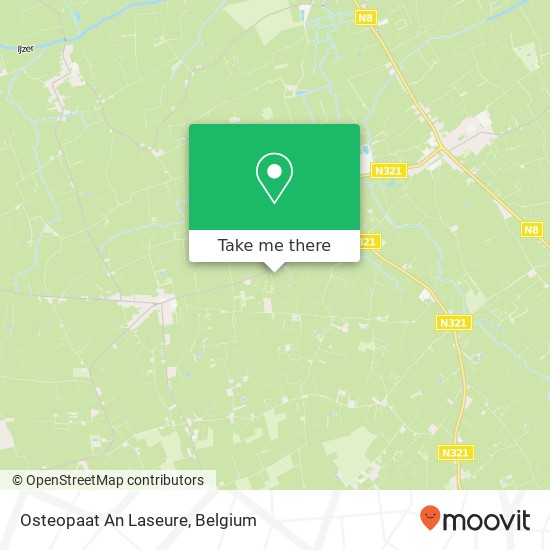 Osteopaat An Laseure map