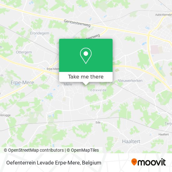 Oefenterrein Levade Erpe-Mere map