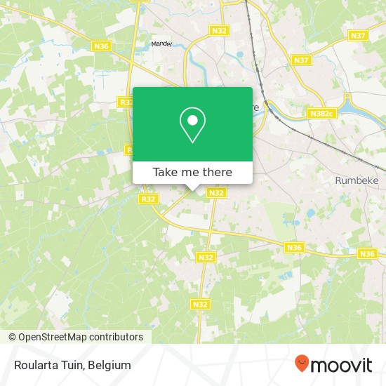 Roularta Tuin map