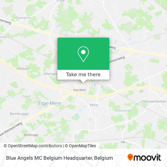 Blue Angels MC Belgium Headquarter map