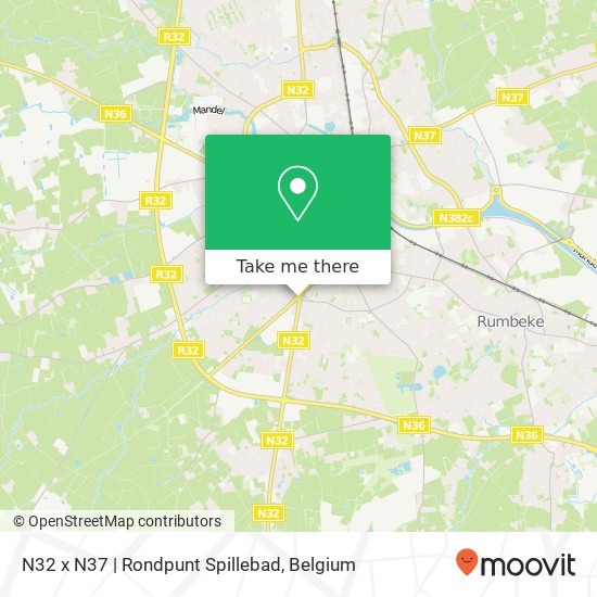 N32 x N37 | Rondpunt Spillebad map