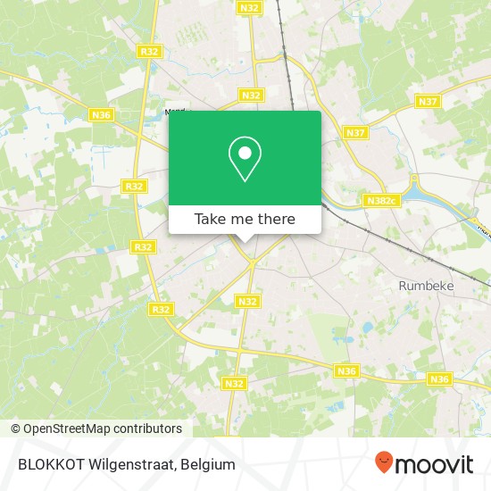 BLOKKOT Wilgenstraat map