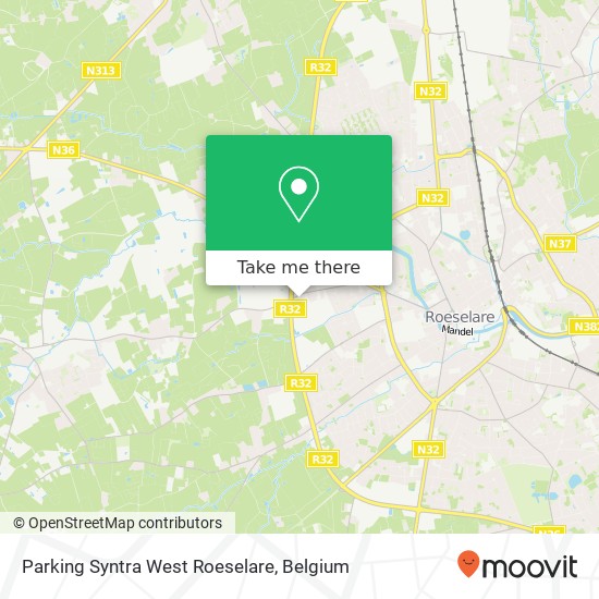 Parking Syntra West Roeselare map