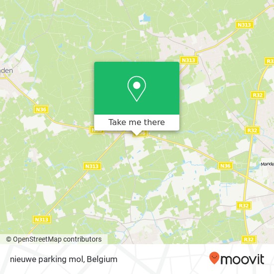 nieuwe parking mol map