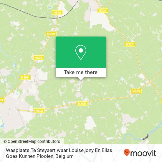 Wasplaats Te Steyaert waar Louise,jony En Elias Goes Kunnen Plooien map