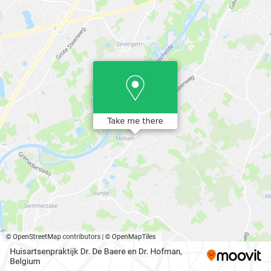 Huisartsenpraktijk Dr. De Baere en Dr. Hofman plan