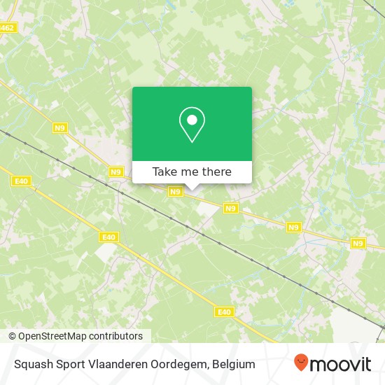Squash Sport Vlaanderen Oordegem plan