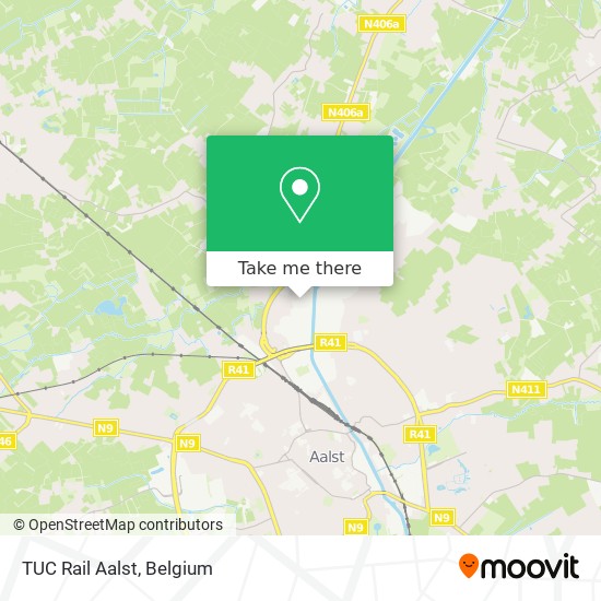 TUC Rail Aalst map