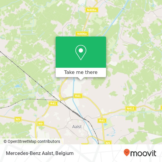 Mercedes-Benz Aalst map