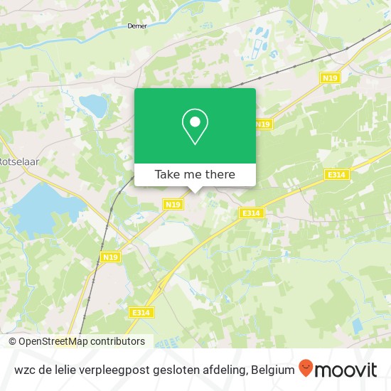 wzc de lelie verpleegpost gesloten afdeling map