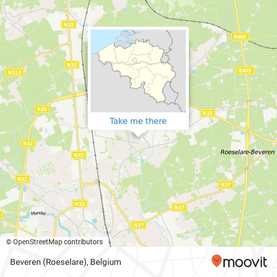 Beveren (Roeselare) map