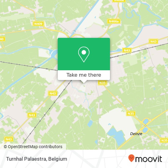 Turnhal Palaestra map