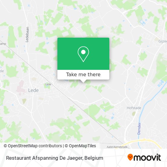 Restaurant Afspanning De Jaeger map