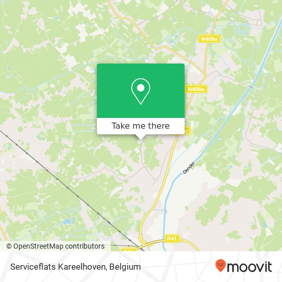 Serviceflats Kareelhoven map