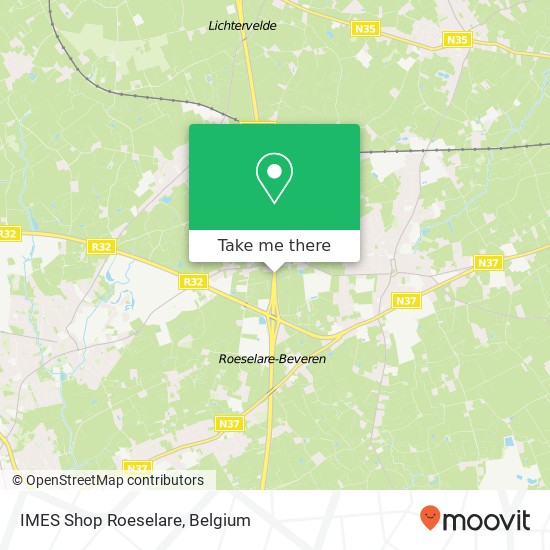 IMES Shop Roeselare map