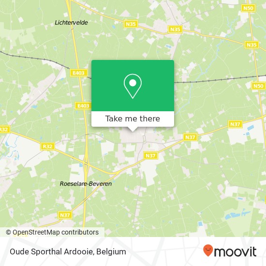 Oude Sporthal Ardooie map