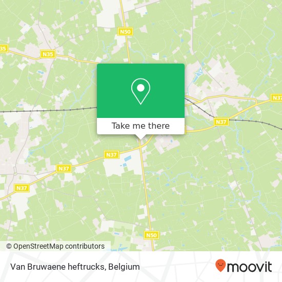 Van Bruwaene heftrucks map