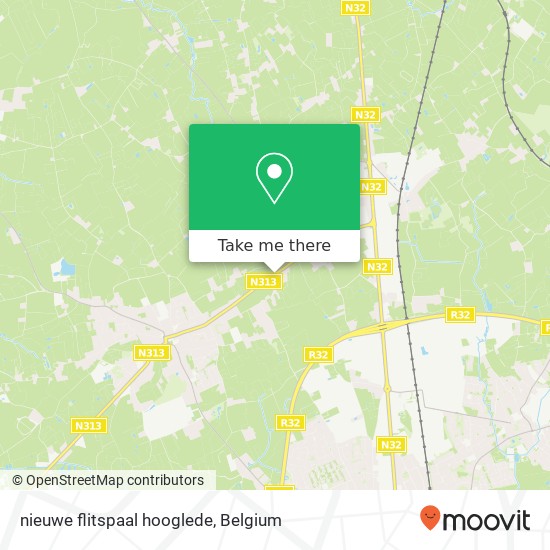 nieuwe flitspaal hooglede map